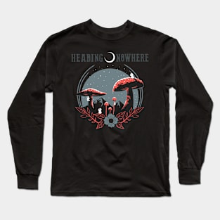 Heading Nowhere Red/Gray Long Sleeve T-Shirt